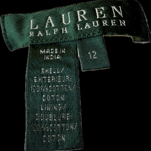 Ralph Lauren White Eyelet Sundress Sz 12 Sweetheart Neckline Wide Straps A-Line - Picture 10 of 11